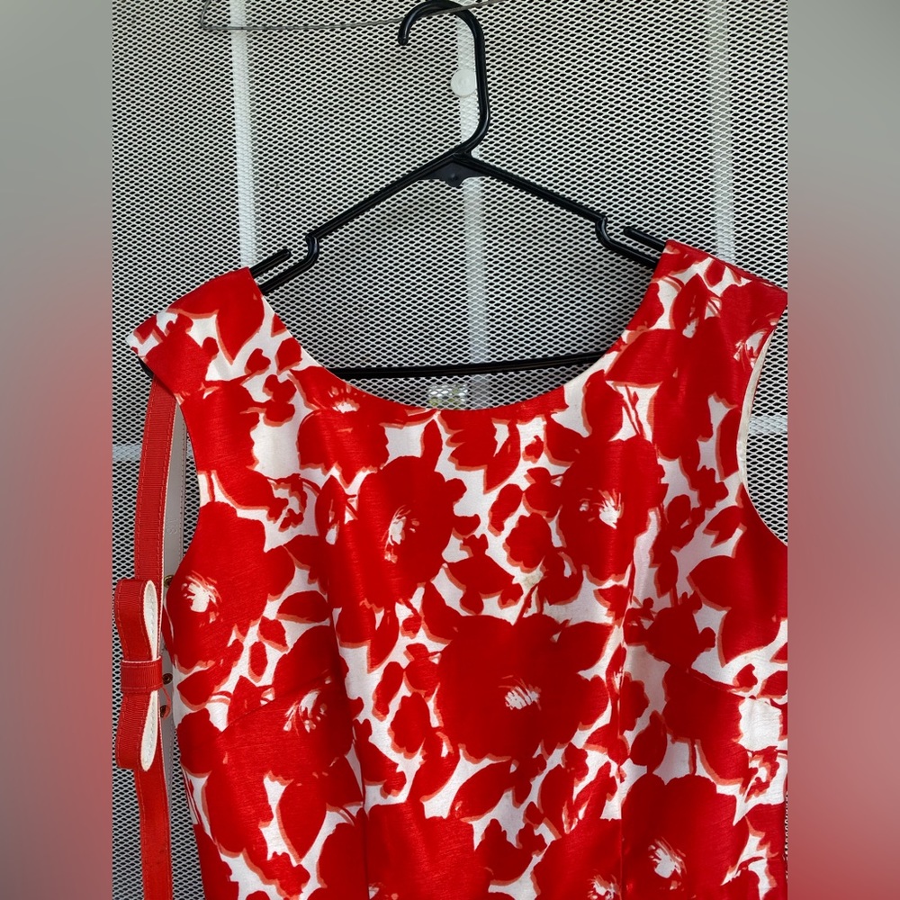 Red & White Danny and Nicole Dress - Picture 4 of 12